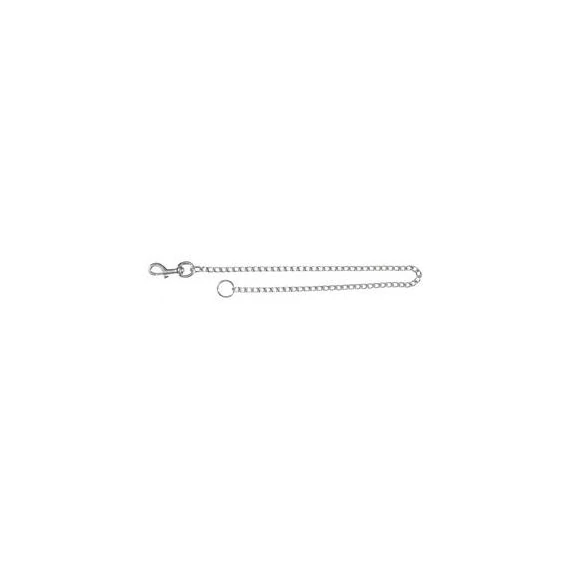 Trixie Chain - lánc póráz,bőr markolattal (80cm/4mm)