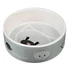 Trixie Ceramic Bowl - kerámia tál (fehér, mintás) macskák részére (0,3l /Ø12cm)