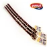 Nyakörv (bőr, gyantásvirággal) kutyák részére (több féle színben) 15mm/45cm (32g)