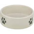 KT26.trixie 25222 tál, mancs mintás kerámia 1,4l 20cm, szürke