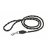 JK9 IDC Retriverpóráz, 12mm*1,2m, kerek, fekete-fluoreszkáló