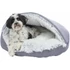 Trixie Harvey cuddly cave - bújó (szürke/fekete-fehér) kutyák részére (55cm)