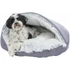 Trixie Harvey cuddly cave - bújó (szürke/fekete-fehér) kutyák részére (55cm)
