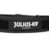 Julius K-9 ColorGray nyakörv fogóval és cserélhető felírattal, (40mm), fekete 100HA-K-2024